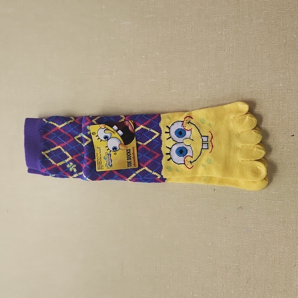 Nickelodeon spongebob SquarePants toe socks - Picture 3 of 5